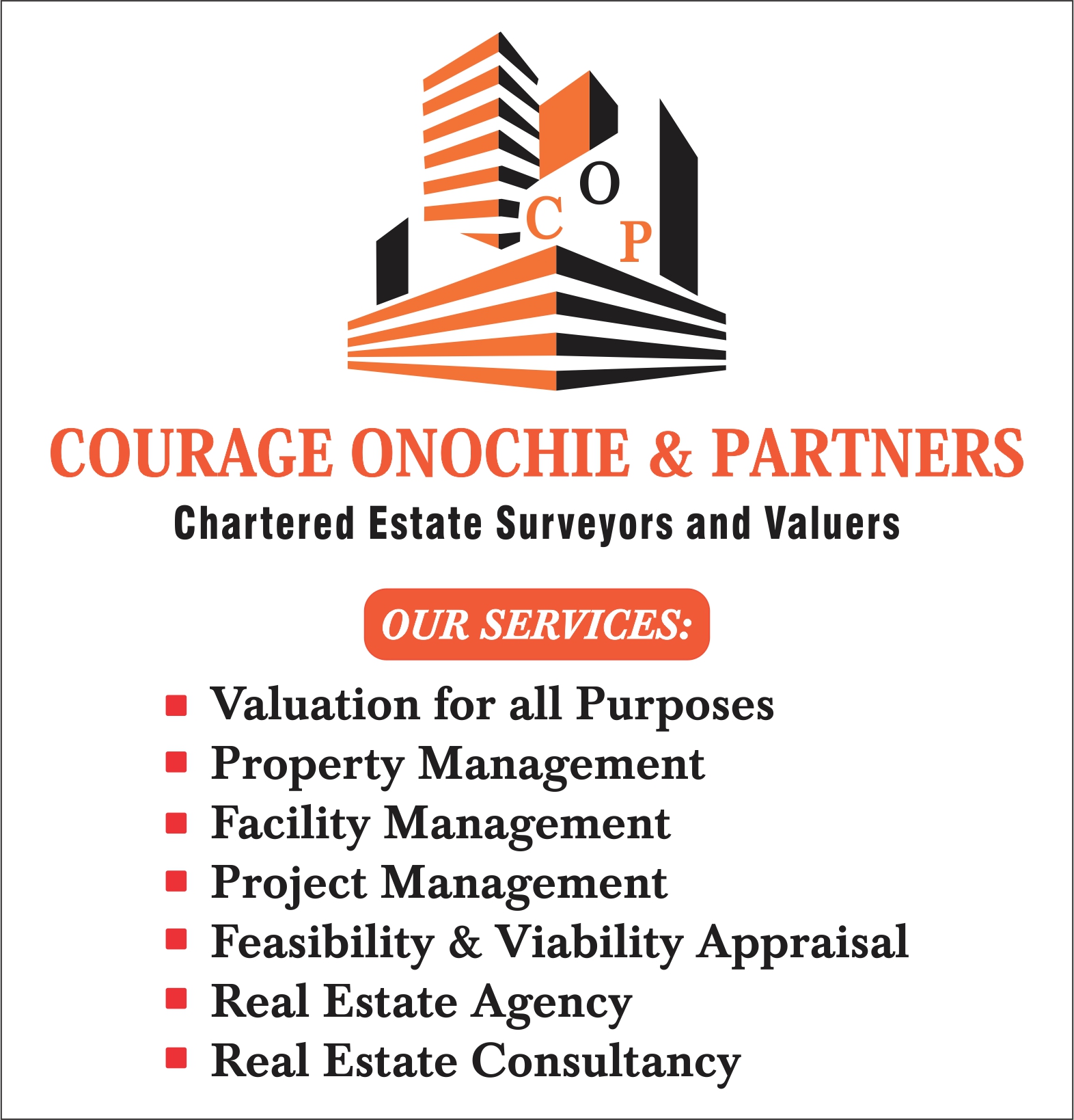 Courage Onochie & Partners logo